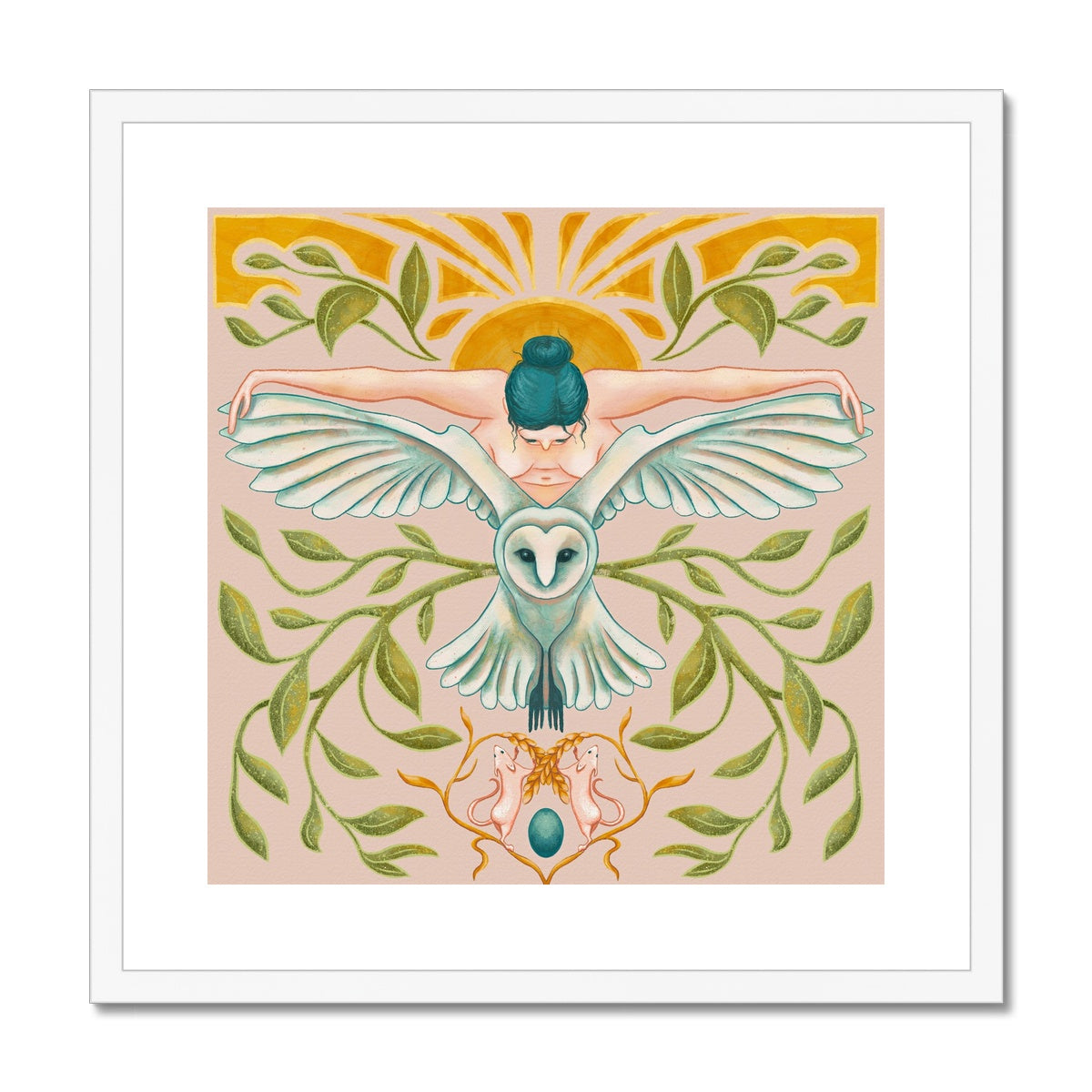 ‘Feel The Sun’ Framed & Mounted Print