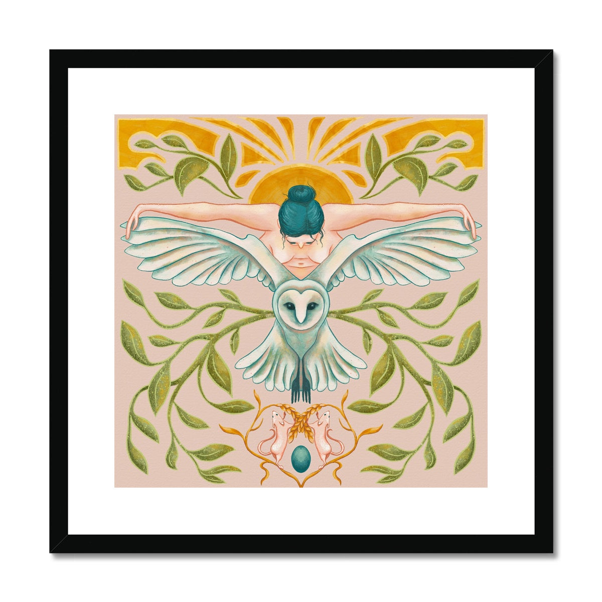 ‘Feel The Sun’ Framed & Mounted Print